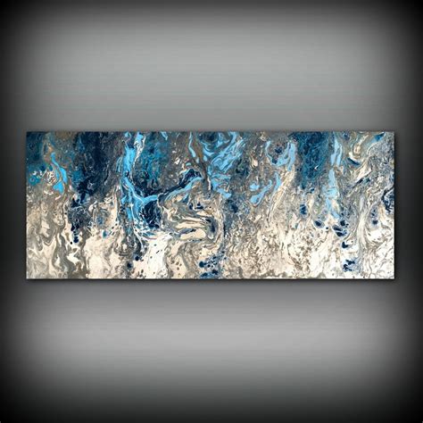 15 Best Collection of Dark Blue Abstract Wall Art