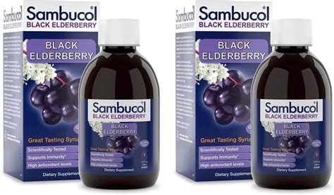 Amazon.com: Sambucol Black Elderberry Syrup - Sambucus Elderberry Syrup ...
