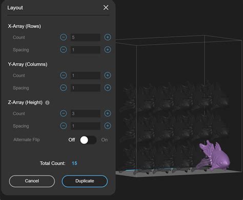 Array Duplication 的图像结果