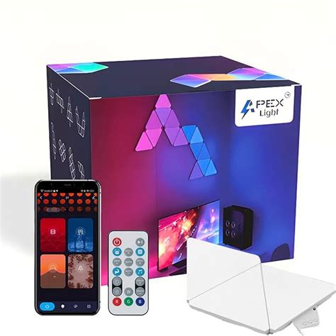 Apex Triangle Light Panels, RGBIC Wall Light, Multicolor Effects, Music ...