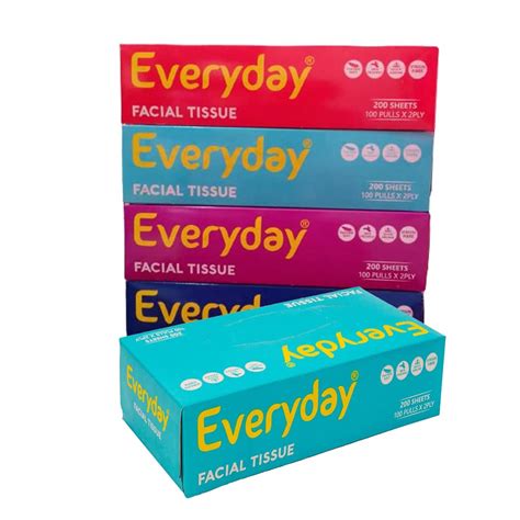 Everyday Soft face tissue | 2 Ply virgin Face Tissue 100 Pulls/Box Pack ...