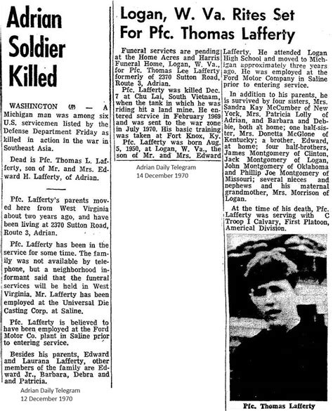 Obituaries of the Fallen