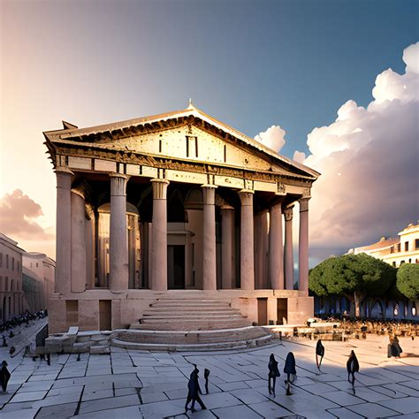 Greek Pantheon Building