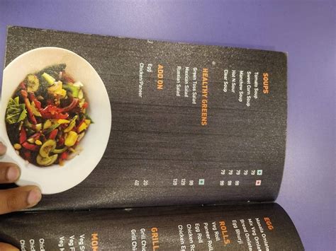 Menu at Utopia food fiesta, Bengaluru