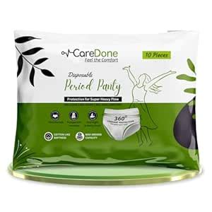 CareDone Disposable Period Panties for Women |360° Sanitary Protection ...