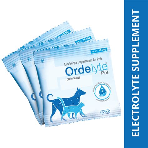 Intas Ordelyte Powder Electrolyte Suppement for Dogs and Cats | Supertails