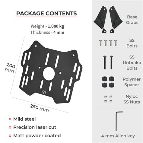 KTM ADVENTURE 250/390 TOP BOX ADAPTER PLATE – V Gears