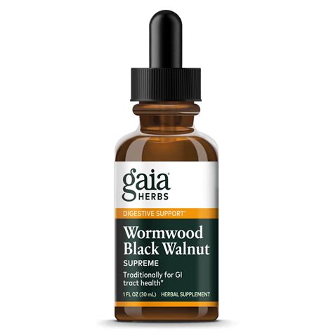 Wormwood and Black Walnut Extract for Digestive Support: Gaia Herbs®