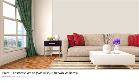 Sherwin Williams Aesthetic White (SW 7035) Paint color codes, similar ...