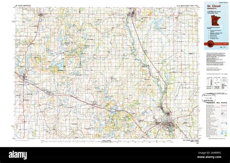 Map of st cloud minnesota hi-res stock photography and images - Alamy