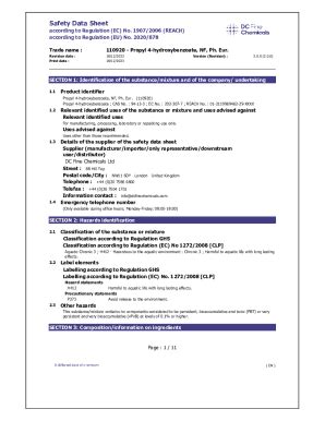 Fillable Online Safety Data Sheet - Air Liquide Skerhetsdatablad Fax ...