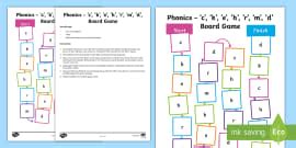 Phonics - ‘ai’, ‘j’, ‘oa’, ‘ie’, ‘ee’, ‘or’ Board Game