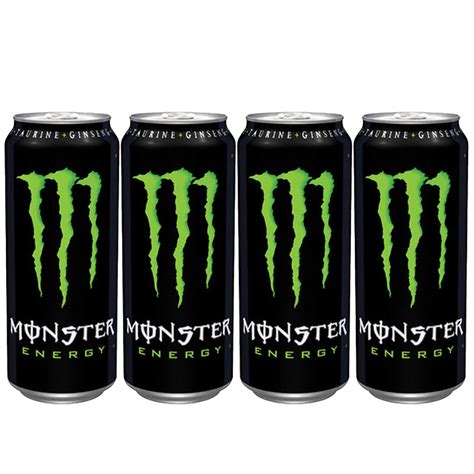 Buy Monster Energy Original Carbonated Energy Drink Pack of 4 Pet ...