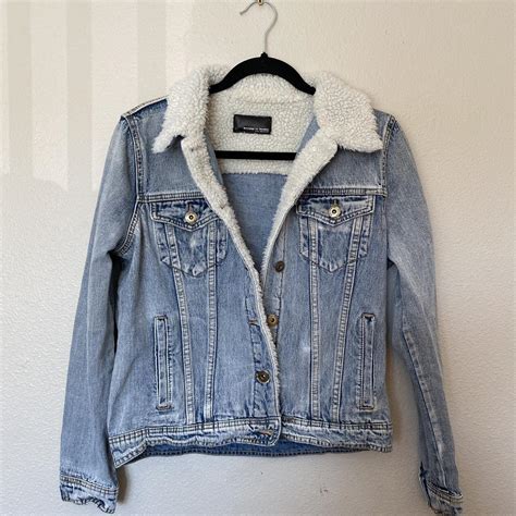 Fleece lined jean jacket. Worn once. Size medium but... - Depop