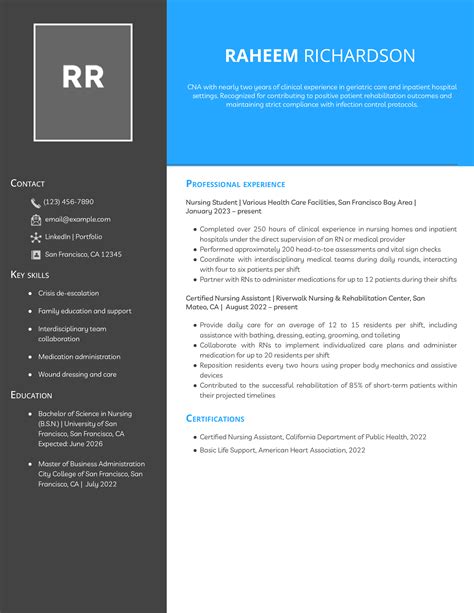 Nursing Student Resume Examples and Templates for 2025 - ResumeTemplates.com