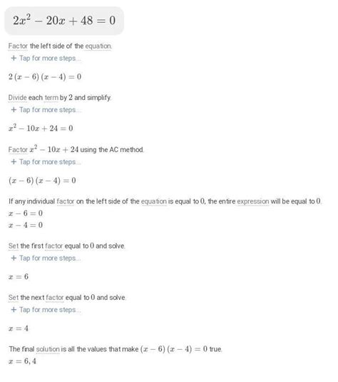 Solve the quadratic equation by completing the square.[tex]2x² - 20x ...