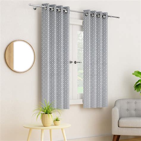 Buy PORTICO Sketch Curtains Set Of 2 Printed Window Curtains from ...