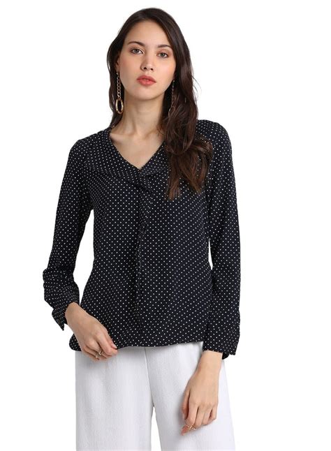 Get Polka Dot Ruffles Full Sleeves Top at ₹ 764 | LBB Shop