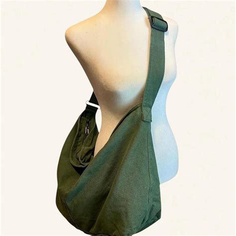 Amazing Large Capacity Canvas Sling Tote Bag for men... | Depop
