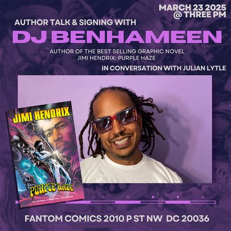 DC - Jimi Hendrix: Purple Haze Signing | Mar 23rd | Convention Scene