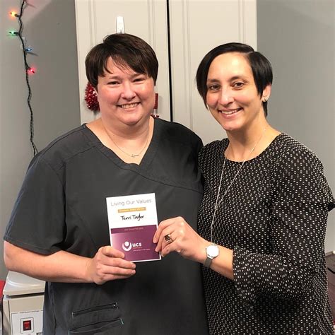 Living Our Values Award Winner | UCS Healthcare