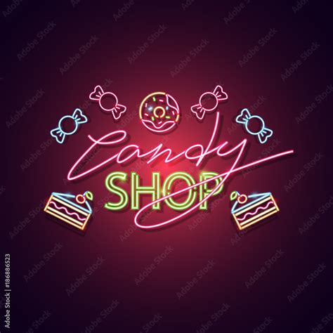 Candy Shop Sign Text Front 的图像结果