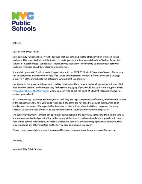 2024-25 Student Perception Survey | Boys and Girls High School