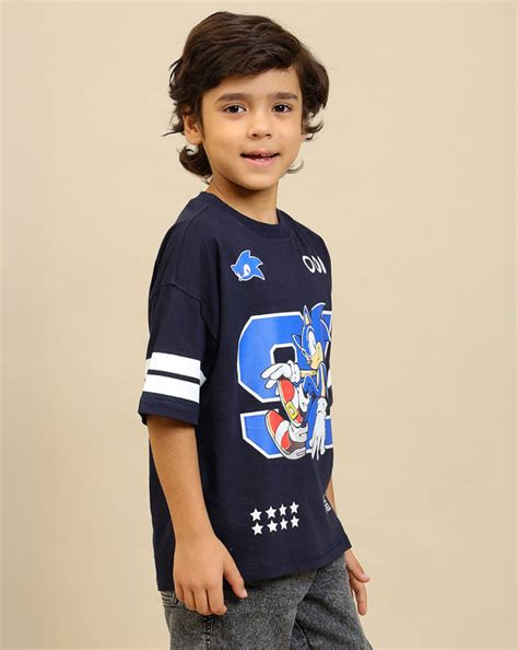 Sonic Modern Printed Oversized Tshirt For Boys – Kidsville