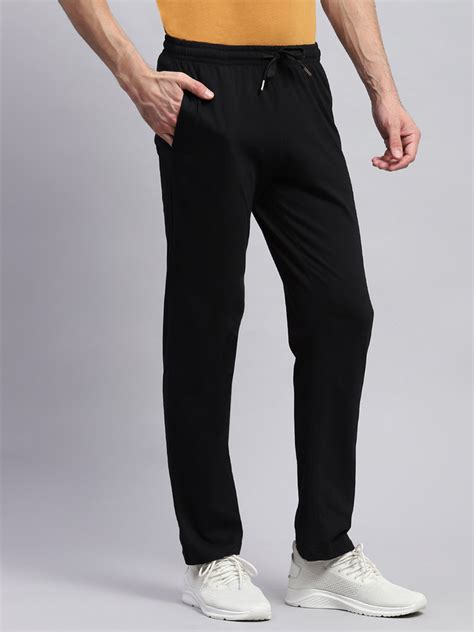 Buy Men Black Solid Regular Fit Lower Online in India - Monte Carlo
