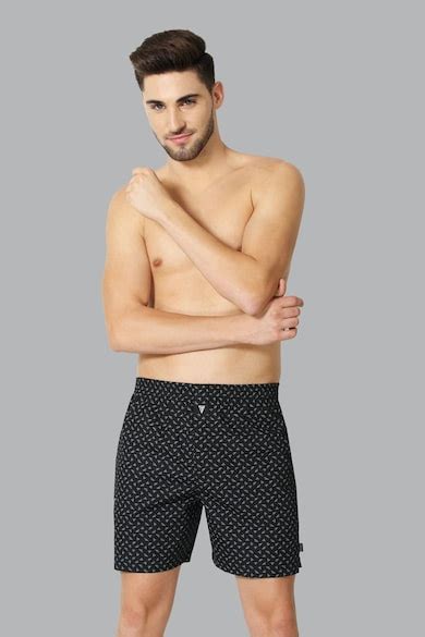 Buy Men Black Print Boxer Shorts Online - 664180 | Van Heusen