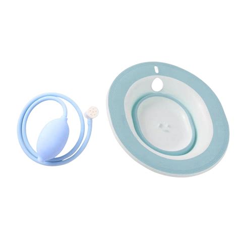 Buy MagiDeal Squat Free Sitz Bath Steam Bath with Flusher Hose Reusable ...