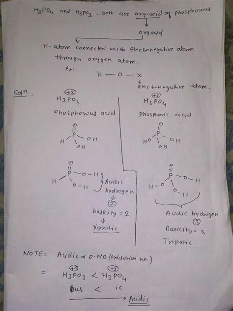 H3po4 is triprotic acid while h3po3 is diprotic. Why - Brainly.in