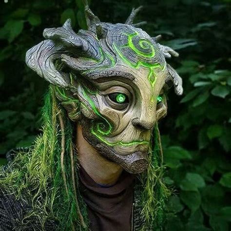Shyhand Forest Spirit Mask Elves Led Light Up Mask Realistic India | Ubuy