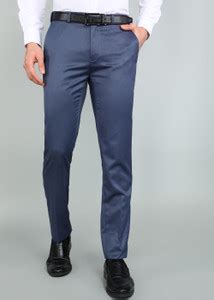 Raymond Slim Fit Men Blue Trousers - Buy Raymond Slim Fit Men Blue ...