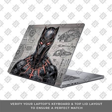 Black Panther Vibranium Tech MacBook Pro 13 M1 2020 3D Laptop Skin