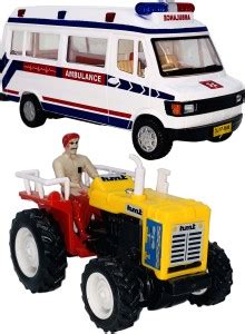 Gift Box 2 Small Size Plastic Made Indian Miniature Model Ambulance Toy ...