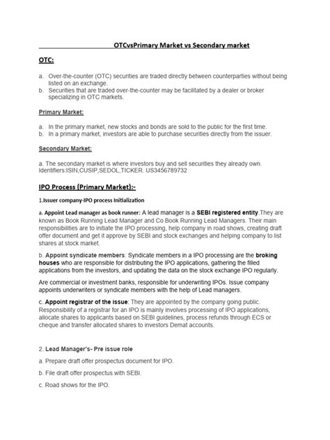 IPO Cycle | PDF | Initial Public Offering | Stocks