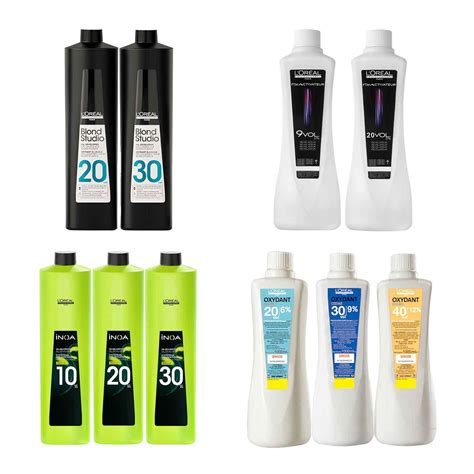 Hair color developers by L'Oréal Professionnel made for use in salons