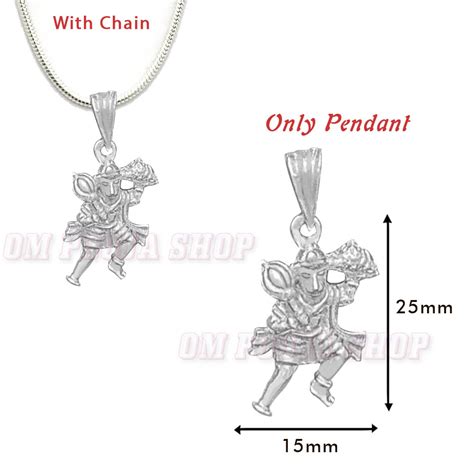 Buy Lord Hanuman Pendant in Sterling Silver online