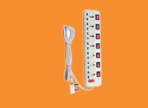D-DEVOX EXT-107 Switch Universal Surge Protector With 7 Socket 7 switch ...