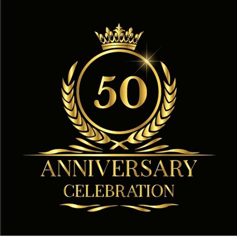 50th anniversary logotype emblem for celebration | Premium Vector