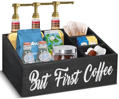 Coffee Station Organizer for Countertop, Coffee Bar Accessories ...