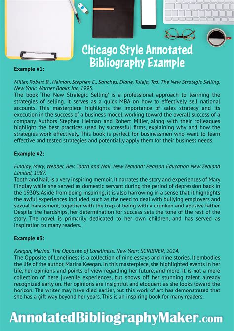 Chicago Style Annotated Bibliography Example