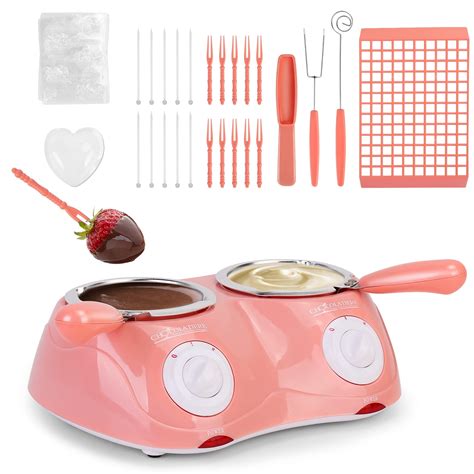 Outamateur Chocolate Melting Pot Electric Chocolate Fondue Mini Fondue ...