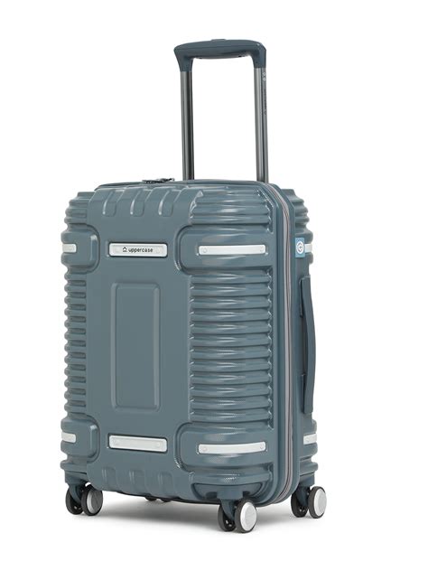 Ridge Hard Luggage Trolley Bag Cabin Blue
