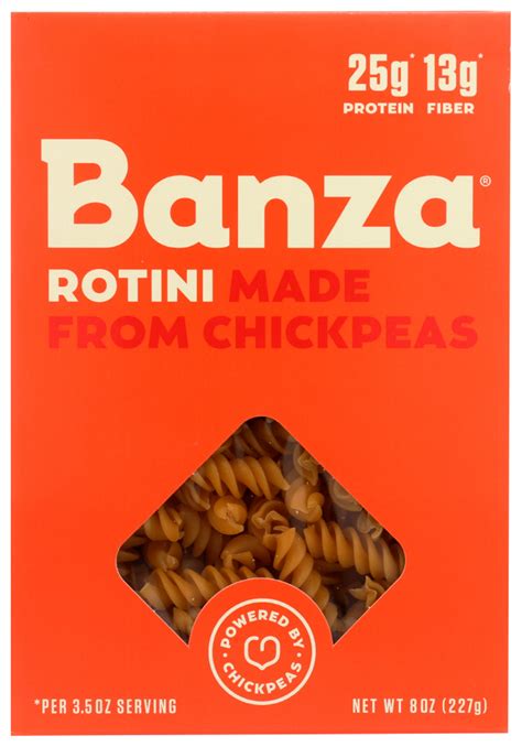 Banza Gluten Free Chickpea Rotini - 3.5oz | Garden Grocer