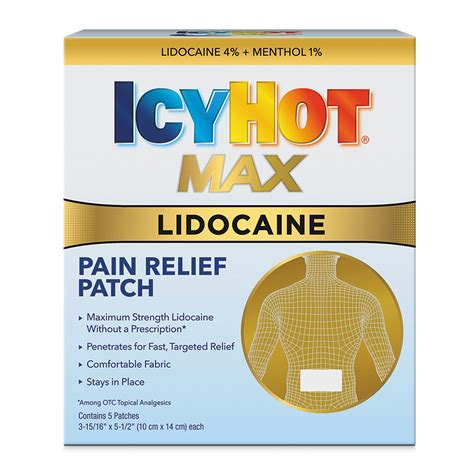 Customer Reviews: Icy Hot Max Lidocaine Pain Relief Patch, 5 CT - CVS ...