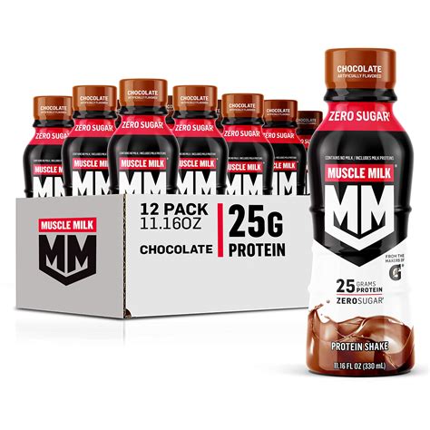 ( 05/APR/2025) Muscle Milk Genuine Protein Shake, Chocolate, 20g ...