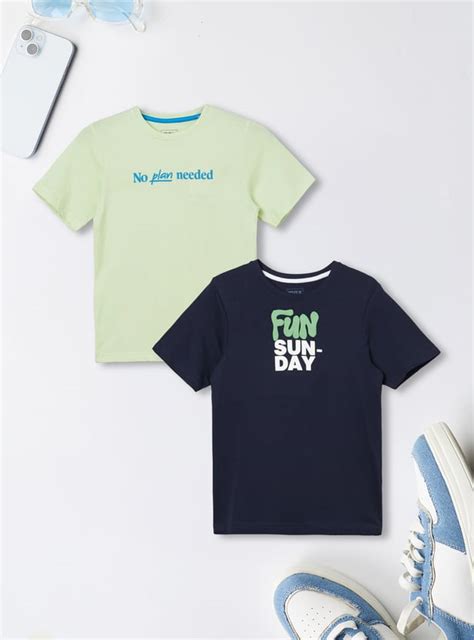 Buy Boys Printed T-shirts - Pack of 2 Online at just Rs. 398.0 ...