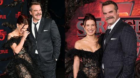 All Okay Between Millie & David? Actors Hug, Heap Praises At Stranger ...